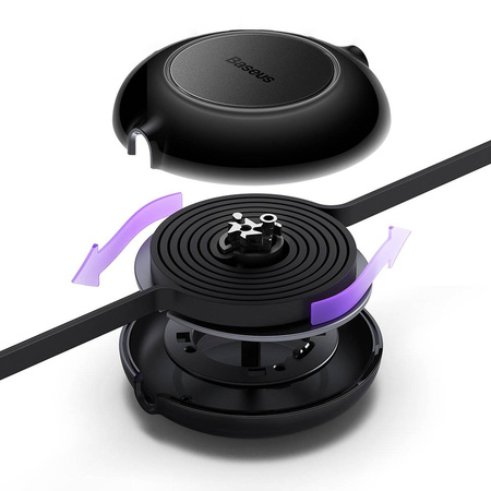 Baseus Bright Mirror 2 einziehbares Kabel 3in1 USB Typ A - micro USB + Lightning + USB Typ C 66W 1.1m schwarz (CAMJ010101)