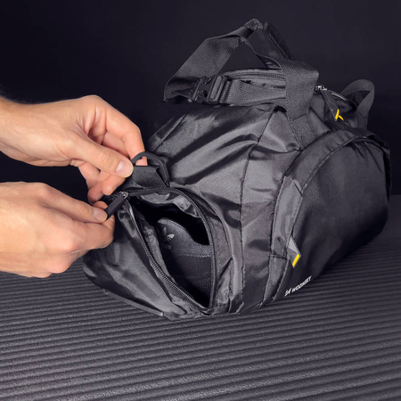 Wozinsky sports bag backpack hand luggage bag 40x20x25 cm for plane black (WSB-B01)