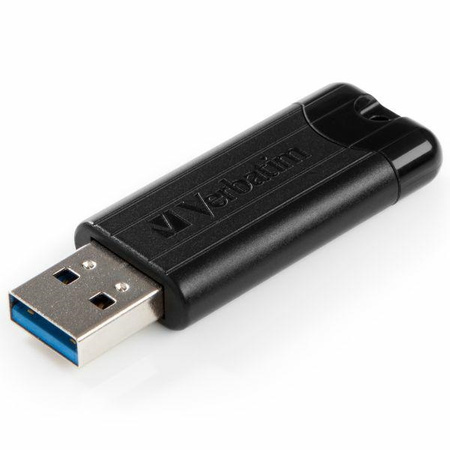 Verbatim Pendrive 64GB USB-A 3.2 PinStripe czarny/black 49318
