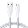 Joyroom kabel USB - micro USB 2.4A Surpass Series do szybkiego ładowania i transferu danych 2 m biały (S-UM018A11)