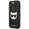Karl Lagerfeld Saffiano Choupette Head Patch Case - Etui iPhone 14 Pro Max (czarny)
