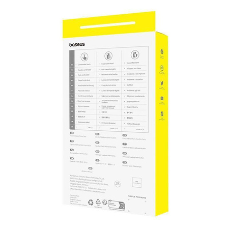 Etui APPLE IPHONE 15 PRO Baseus Fauxther Series czarne