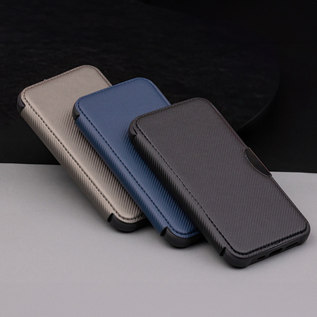 Etui Smart Carbon do iPhone 16 6,1&quot; srebrne