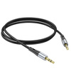 HOCO kabel AUX Jack 3,5 mm (męski) do Jack 3,5 mm (męski) UPA22 1 m czarny
