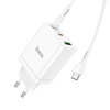 HOCO ładowarka sieciowa 2 x Typ C + USB A + kabel Typ C do Typ C QC PD 35W N33 biała