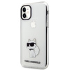 Original Handyhülle IPHONE 11 / XR Karl Lagerfeld Hardcase Ikonik Choupette (KLHCN61HNCHTCT) transparent