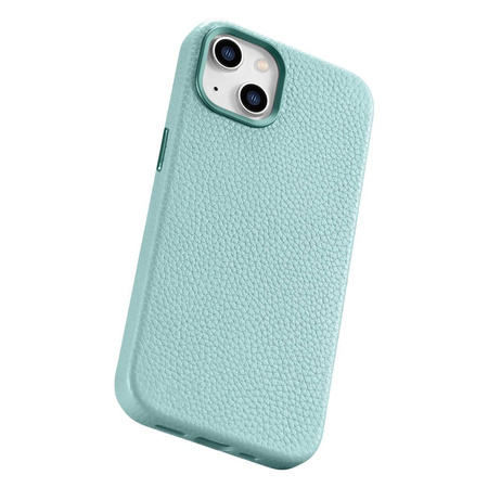 iCarer Case Leather genuine leather case for iPhone 14 grün (WMI14220709-GN) (MagSafe compatible)