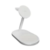 Puro Mag Station Qi2 3-in-1 Kabelloses Ladegerät Kompatibel mit MagSafe - Weiß