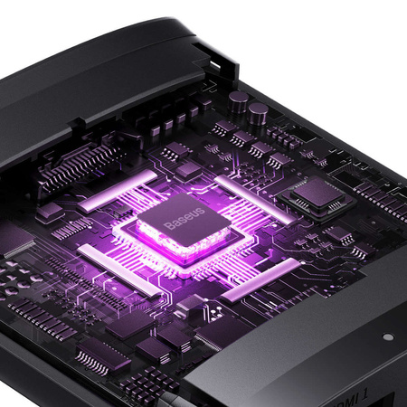 Baseus AirJoy 2in1 4K 60Hz bidirektionaler HDMI-Adapter – Schwarz