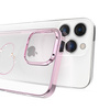 Kingxbar Wish Series case for iPhone 14 Plus decorated with pink crystals