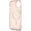 Guess GUHMP14MHCMCGP iPhone 14 Plus 6.7" różowy/pink hardcase Glitter Gold MagSafe