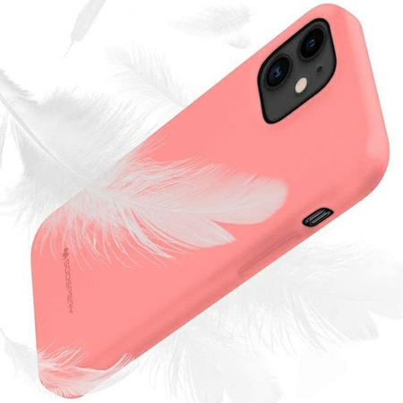 Case IPHONE 14 Matte Silicone Mercury Soft Jelly light pink