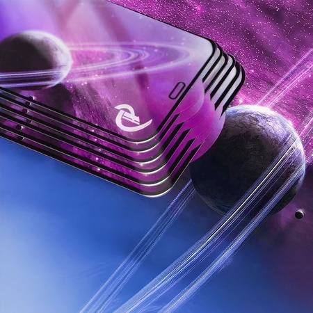 Szkło hartowane 9D do Oppo Reno 12F 5G (Global) / 12FS 5G czarna ramka 10w1