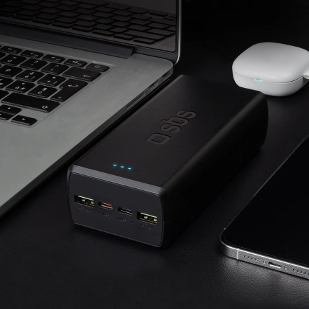 Powerbank SBS TTBB30000PD20K 30000 mAh 2 x USB-C 2 x USB-A - Schwarz