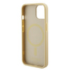 Guess nakładka do iPhone 15 Plus 6.7&quot; GUHMP15MPSAHMCB złota hardcase Saffiano MagSafe