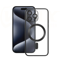 Vmax nakładka Electroplating Mag TPU do iPhone 16 Plus 6,7&quot; czarna