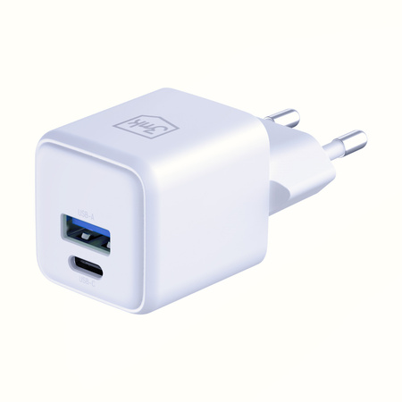Accessories -3mk Hyper GaN Charger 20W QC4+ PD PPS USB 1A1C White EU