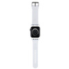 Armband für APPLE WATCH 4 / 5 / 6 / 7 / 8 / SE / ULTRA (42 / 44 / 45 / 49 MM) Karl Lagerfeld Strap 3D Rubber Choupette Head (KLAWLSLCNH) weiß