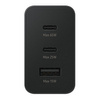 Samsung ładowarka sieciowa 2x USB Typ C / USB PPS, Power Delivery PD 65W, QC 3.0, AFC, FCP czarny (EP-T6530NBEGEU)