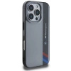 BMW Motosport IML Vertical Stripe Hülle für iPhone 16 Pro – grau