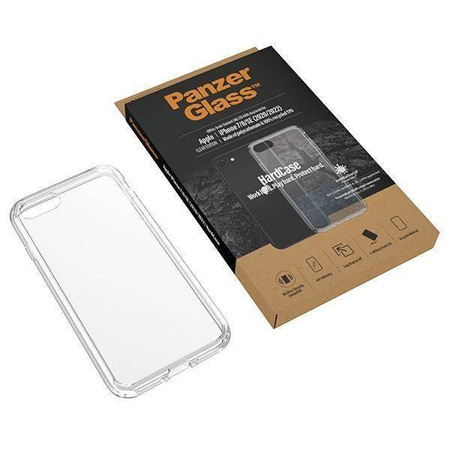 Case IPHONE SE 2022 / SE 2020 / 7 / 8 PanzerGlass HardCase Antibacterial Military (0377) Grade Clear transparent