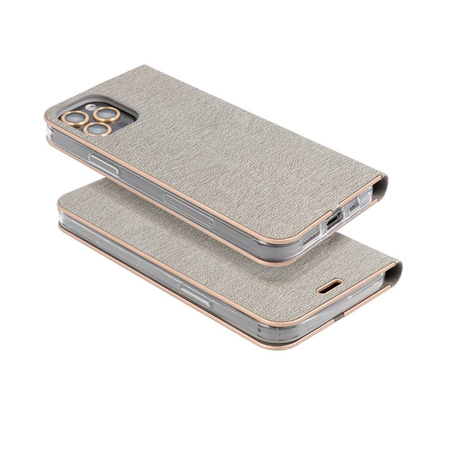 Kabura LUNA Book Gold do SAMSUNG A35 5G srebrny