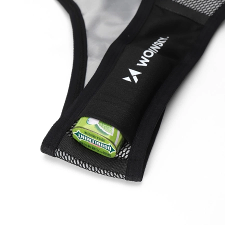 Kamizelka Wozinsky WKDB1 do biegania odblaskowa z kieszeniami - czarna