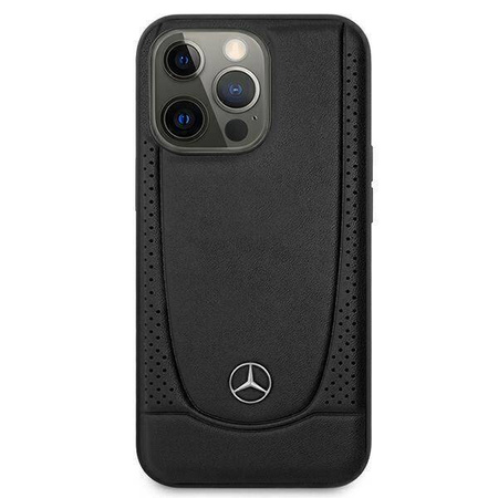 Mercedes MEHCP15XARMBK iPhone 15 Pro Max 6,7&quot; schwarz/schwarz Hardcase Leder Urban