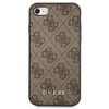 Oryginalne Etui IPHONE SE 2022 / SE 2020 / 7 / 8 Guess Hard Case 4G Metal Gold Logo (GUHCI8G4GFBR) brązowe