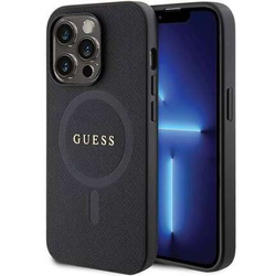 Oryginalne Etui IPHONE 14 PRO MAX Guess Hardcase Saffiano MagSafe (GUHMP14XPSAHMCK) czarne