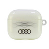 Original Handyhülle APPLE AIRPODS 3 Audi IML Geometric Pattern Cover (AU-IMLAP3-A6/D3-WE) weiß