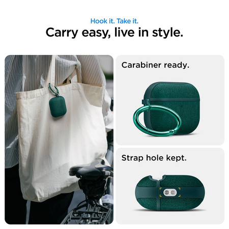 SPIGEN URBAN FIT APPLE AIRPODS PRO 3 MIDNIGHT GREEN