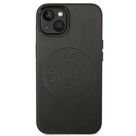 Karl Lagerfeld Leather Perforated Logo Case - Etui iPhone 14 Plus (czarny)