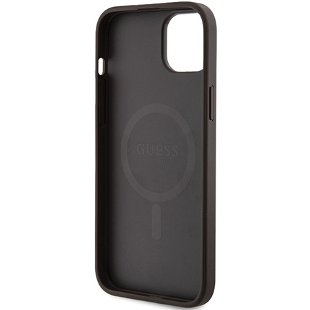 Oryginalne Etui GUESS Hardcase GUHMP14SG4GFRW do iPhone 14 (Kompatybilny z Magsafe / 4G Ring classic logo / brązowy)