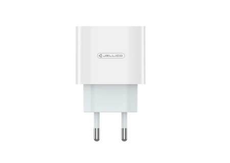 JELLICO Netz-Ladegerät AK200 PD 20W 1xUSB-C + Kabel USB-C - USB-C weiss