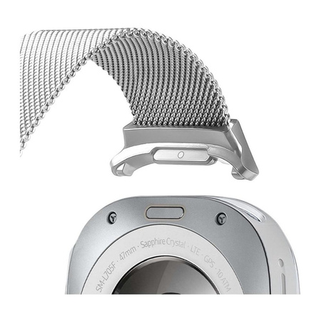 DUX DUCIS pasek MILANESE magnetyczny ze stali nierdzewnej 47 mm srebrny