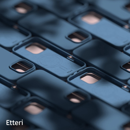 Nakładka Etteri Silicone Mag do iPhone 16 Pro 6,3" ciemnoniebieska