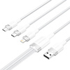 Kabel USB 2.0 A do 3w1 3A Vention CTPWG 1.5M (biały)