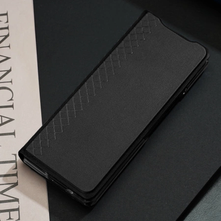 Etui Dux Ducis Brill na Samsung Galaxy Z Fold7 z zamknięciem magnetycznym - czarne