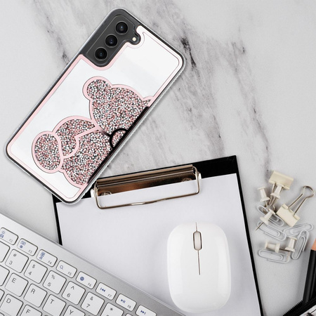 Futerał TEDDY BEAR do SAMSUNG A56 5G różowy