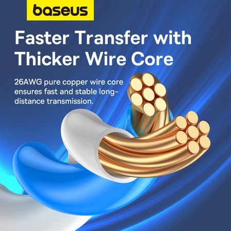 Baseus High Speed ​​​​Cat 6 RJ-45 Ethernet-Kabel 1000 Mbit/s 0,5 m rund – blau