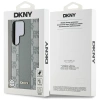 DKNY Leder-MagSafe-Hülle mit Karomuster für Samsung Galaxy S25 Ultra, Grau