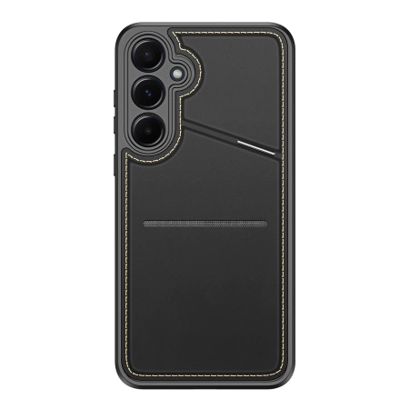 Dux Ducis Rafi II Case for Samsung Galaxy S25+ with Stand and Wallet - Black