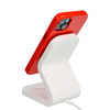 Leather Mag Cover kompatybilne z MagSafe do IPHONE 15 PLUS czerwony