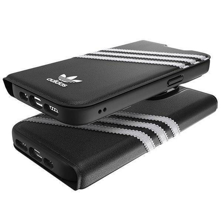 Adidas OR Booklet Case PU iPhone 14 Pro czarno biały/black white 50196
