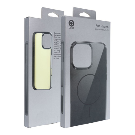 Glossy Mag Cover kompatybilny z MagSafe pasuje do IPHONE 15 PRO MAX czarny