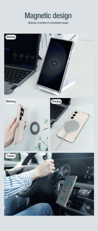 Nillkin Nature Pro Panzerhülle mit Magnetring für Samsung Galaxy S24 Ultra – weiß