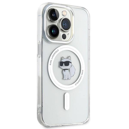 Karl Lagerfeld IML Choupette MagSafe case for iPhone 15 Pro - transparent