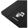 Karl Lagerfeld Saffiano Magnetic Karl &amp; Choupette iPad Pro 11" 2024 Book Cover Case - Black