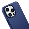 iCarer Case Leather genuine leather case for iPhone 14 Pro Max blau (WMI14220708-BU) (MagSafe compatible)